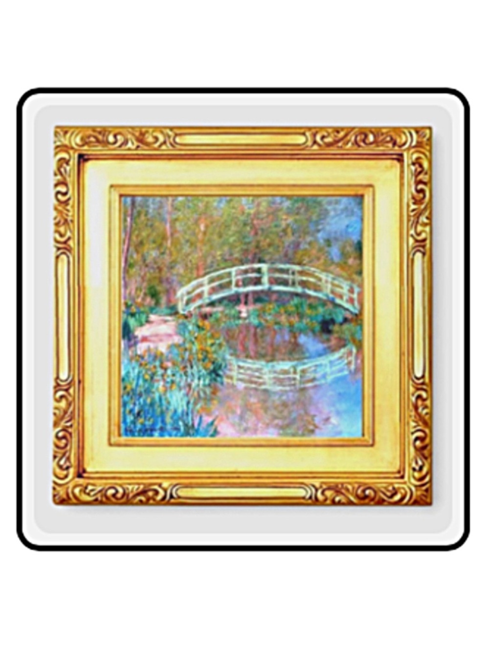 The Japanese Bridge by Monet - Mini Masterpieces Magnet